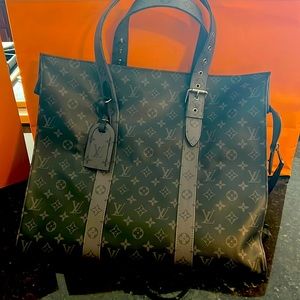 New Louis Vuitton Monogram Eclipse Cabas Zippe GM Tote Bag